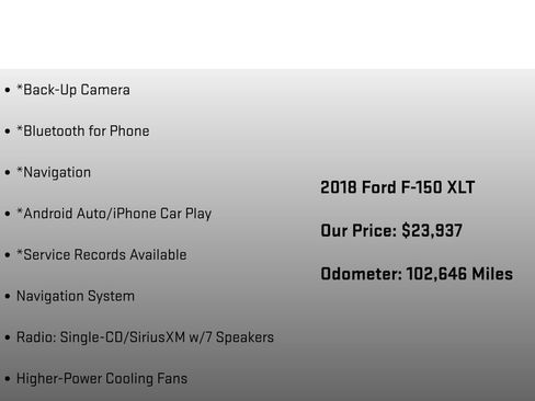 Used 2018 Ford F150 XLT w/ Equipment Group 302A Luxury image 25