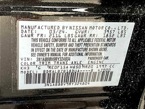 New 2024 Nissan Sentra S image 16