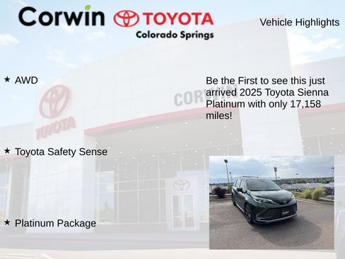 Used 2025 Toyota Sienna Platinum AWD/4WD image 4