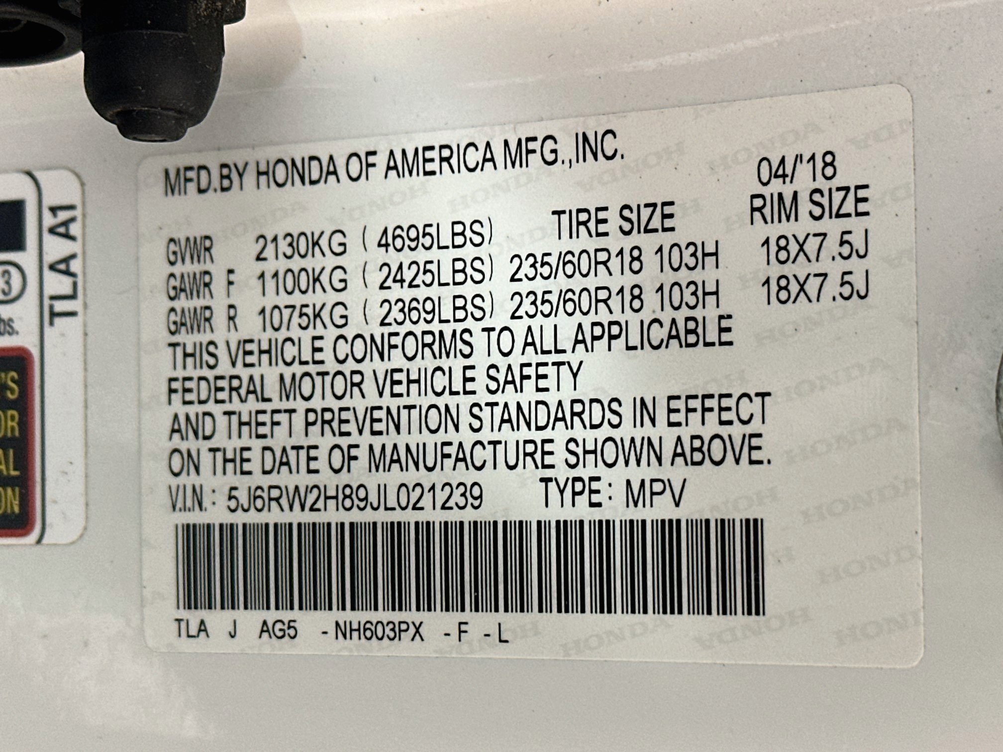 Certified 2018 Honda CR-V EX-L image 30