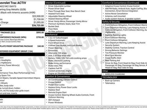 Used 2024 Chevrolet Trax ACTIV w/ Sunroof Package FWD image 20