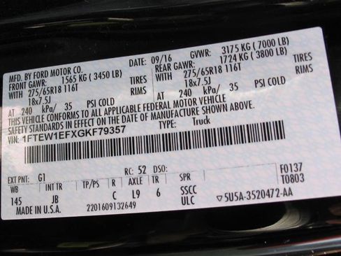 Used 2016 Ford F150 XLT w/ Equipment Group 302A Luxury image 60