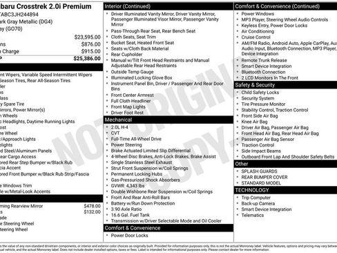 Used 2018 Subaru Crosstrek 2.0i Premium image 38