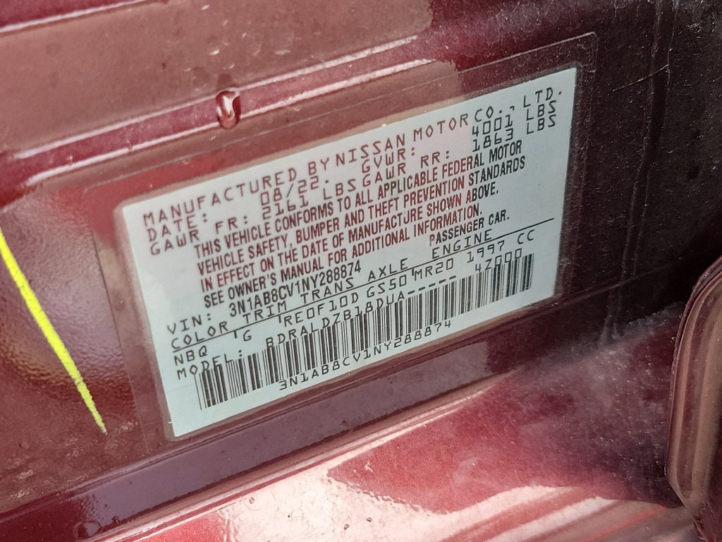 Certified 2022 Nissan Sentra SV FWD image 32