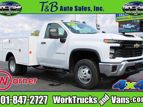 Used 2024 Chevrolet Silverado 3500 W/T w/ Snow Plow Prep Package image 1