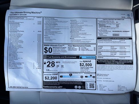 New 2026 BMW X1 xDrive28i w/ Convenience Package image 30