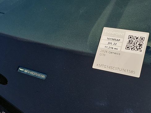 Certified 2026 Genesis G70 2.5T RWD image 25