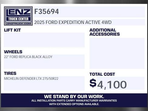 Used 2025 Ford Expedition Active AWD/4WD image 2