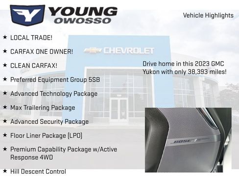 Certified 2023 GMC Yukon Denali Ultimate w/ LPO, Floor Liner Package image 8