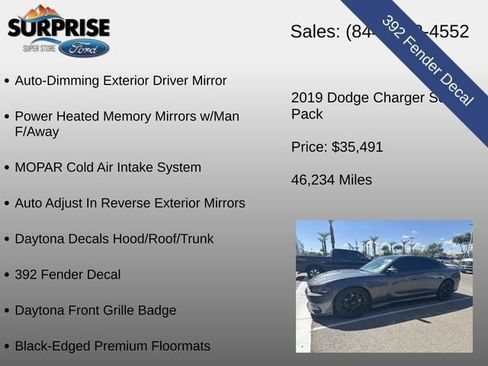 Used 2019 Dodge Charger Scat Pack w/ Daytona Edition Group RWD image 20