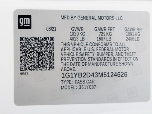 Used 2021 Chevrolet Corvette 2LT w/ Engine Appearance Package image 59