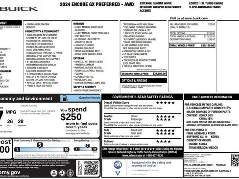 Used 2024 Buick Encore GX Preferred AWD/4WD image 2