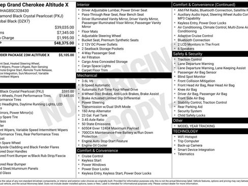 New 2025 Jeep Grand Cherokee Altitude image 4