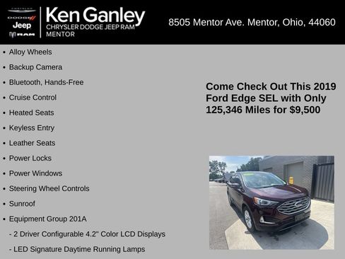 Used 2019 Ford Edge SEL w/ Equipment Group 201A AWD/4WD image 5