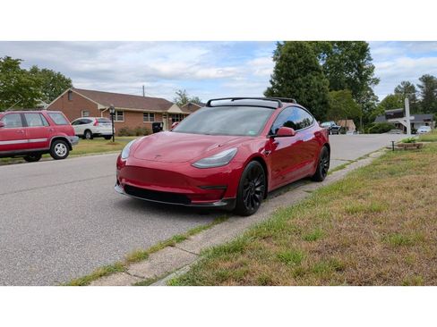 Used 2021 Tesla Model 3 Performance AWD/4WD image 1