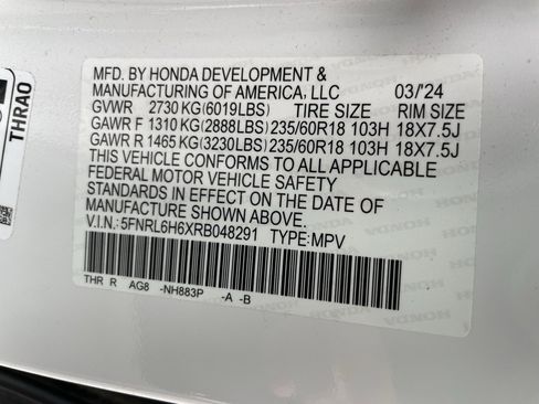 Used 2024 Honda Odyssey EX-L image 53