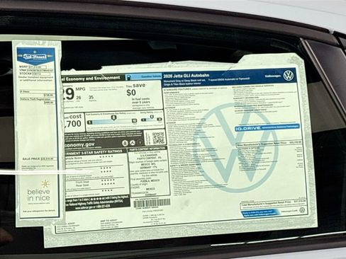 New 2026 Volkswagen Jetta GLI Autobahn FWD image 24