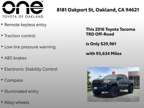 Used 2016 Toyota Tacoma TRD Off-Road image 6
