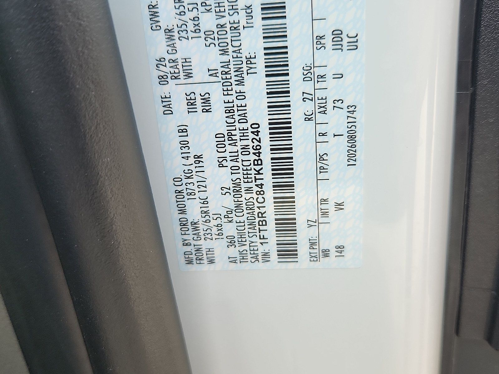 New 2026 Ford Transit 250 148 Medium Roof RWD image 19