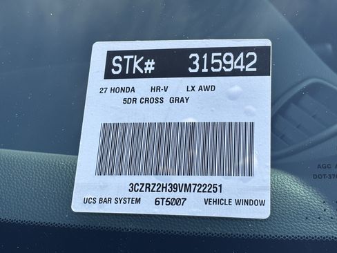 New 2027 Honda HR-V LX image 20