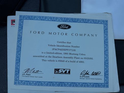 Used 1993 Ford Mustang Cobra image 78