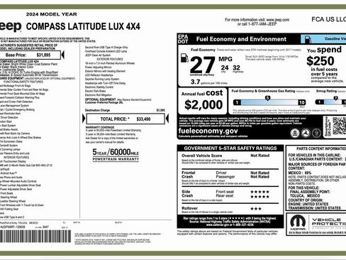 Certified 2024 Jeep Compass Latitude image 2