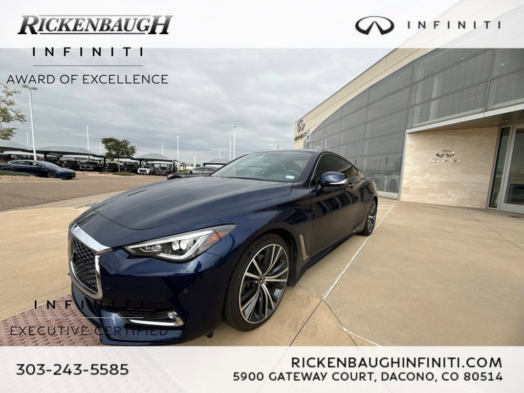 Certified 2022 INFINITI Q60 3.0t Luxe w/ Essential Package RWD image 3