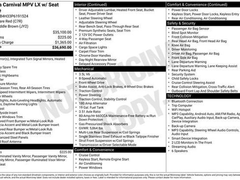 Used 2023 Kia Carnival LX FWD image 2
