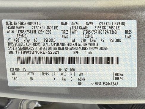 Used 2024 Ford F350 Lariat w/ Tremor Off-Road Package image 14