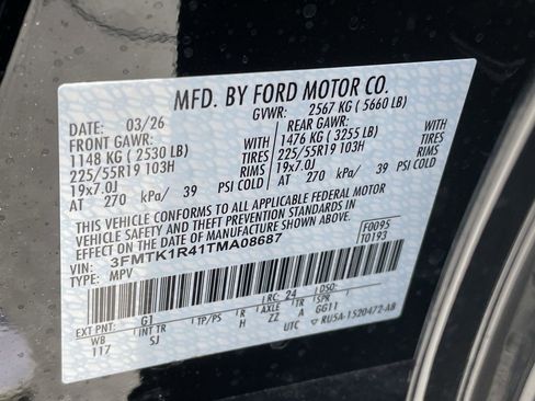 New 2026 Ford Mustang Mach-E Select w/ Technology Package RWD image 32