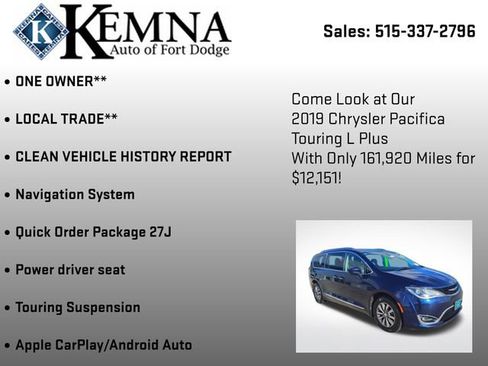 Used 2019 Chrysler Pacifica Touring-L Plus image 6