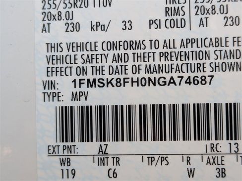 Used 2022 Ford Explorer Limited w/ Equipment Group 301A image 34