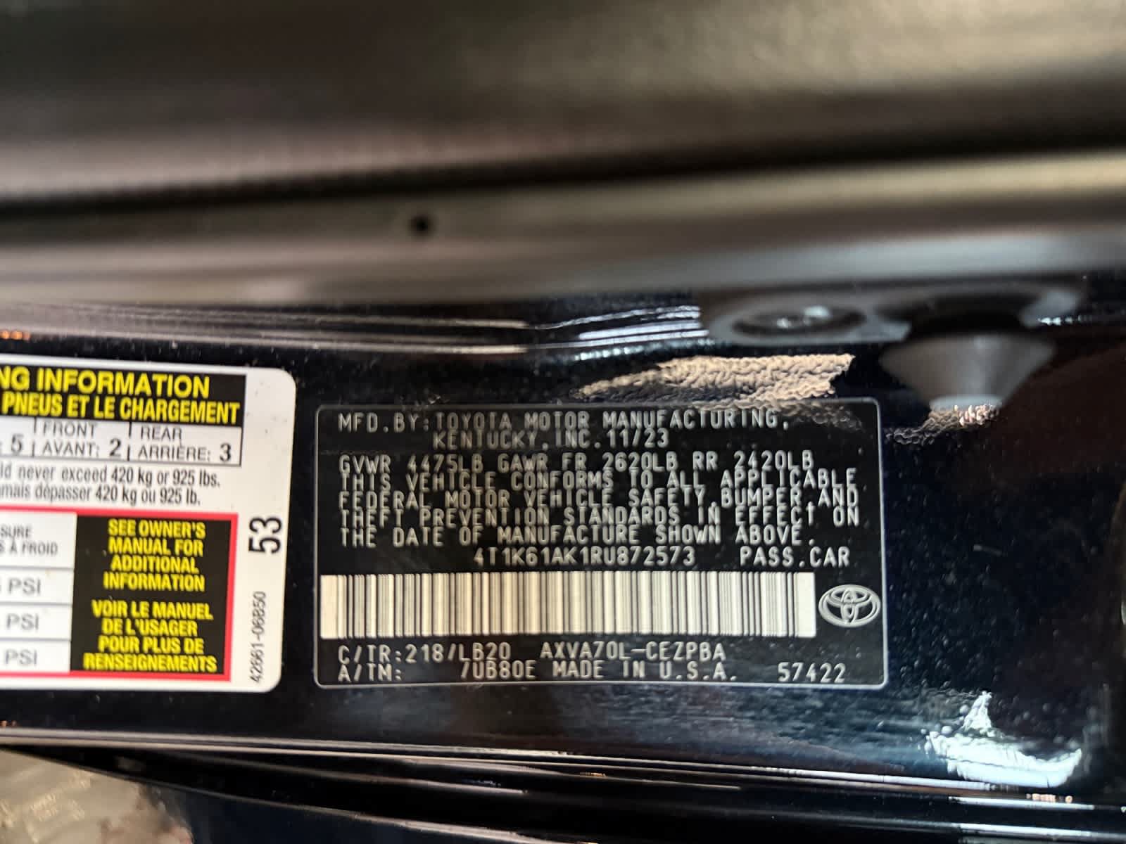 Used 2024 Toyota Camry XSE w/ Navigation Package FWD image 25