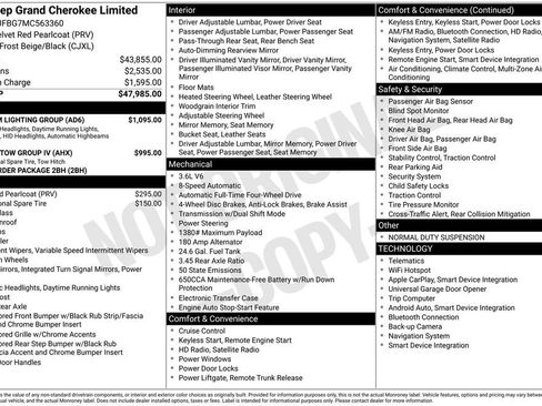 Used 2021 Jeep Grand Cherokee Limited w/ Premium Lighting Group image 6