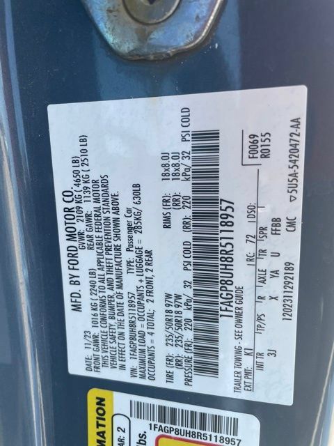 Used 2024 Ford Mustang Premium RWD image 12