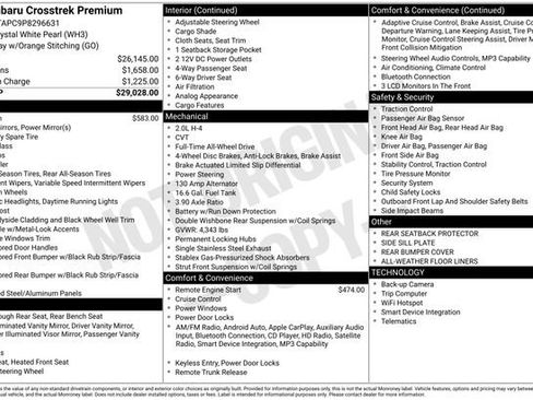 Used 2023 Subaru Crosstrek 2.0i Premium image 5