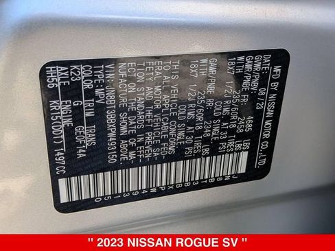 Certified 2023 Nissan Rogue SV AWD/4WD image 41
