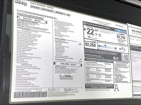 New 2026 Jeep Grand Cherokee Laredo image 14