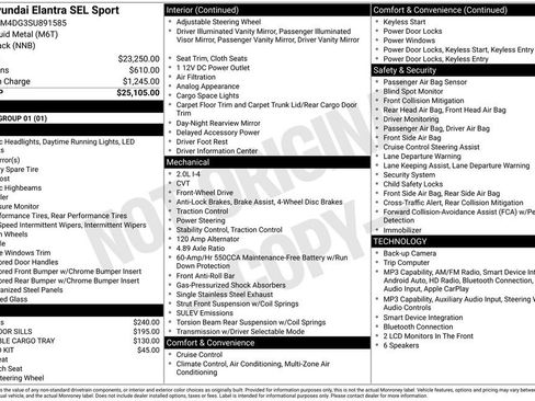 Certified 2025 Hyundai Elantra Sport FWD image 35