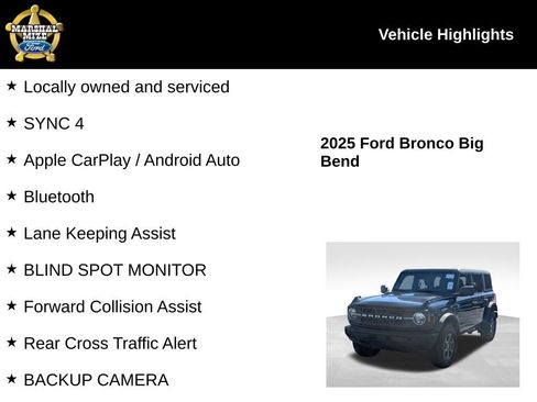 Used 2025 Ford Bronco Big Bend image 2
