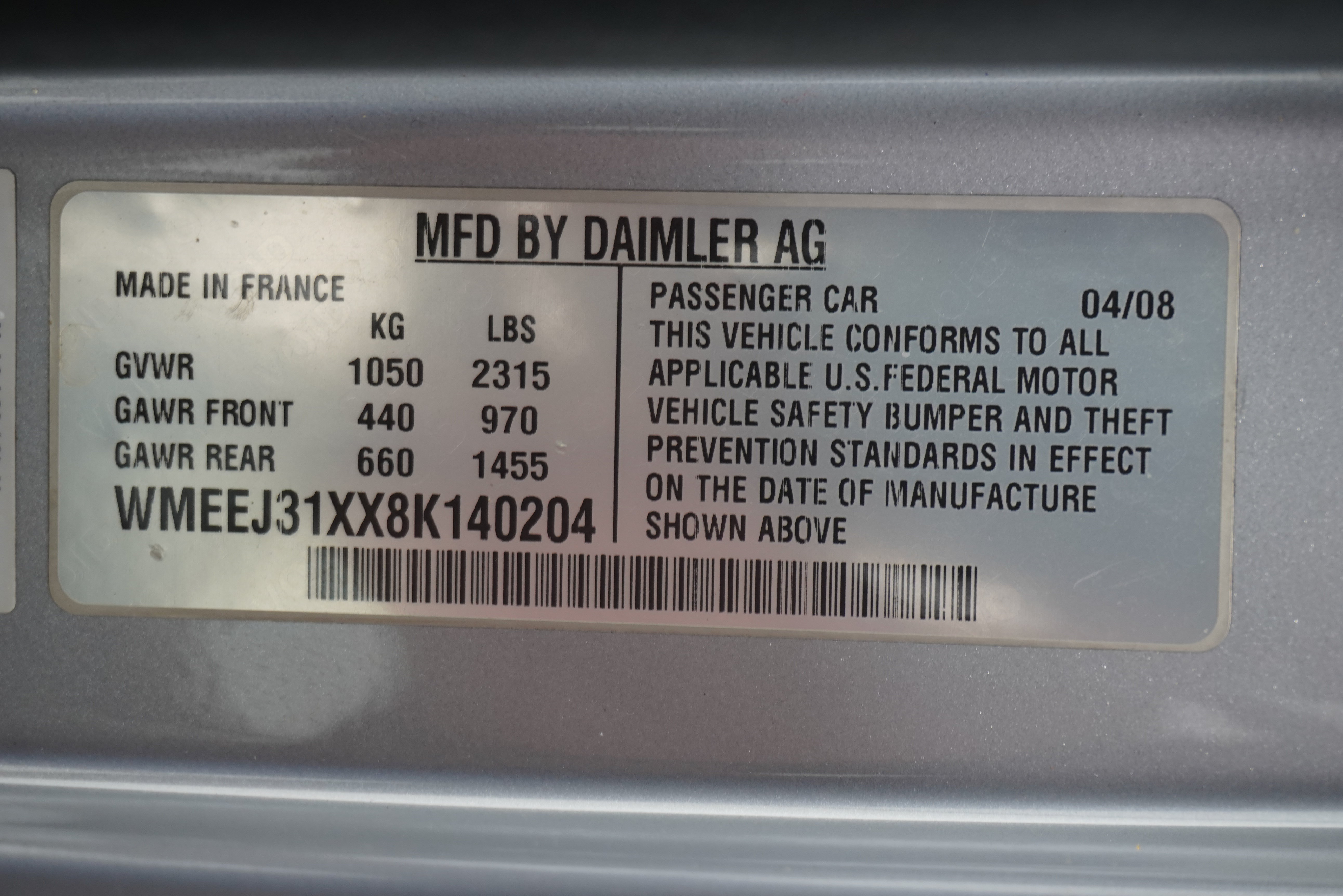 Used 2008 smart fortwo pure RWD image 24