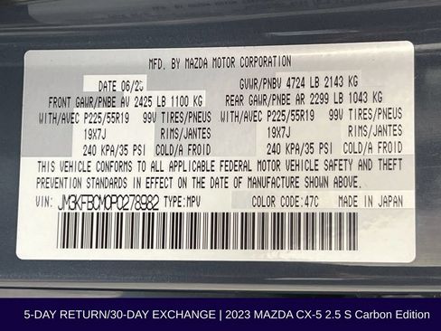 Used 2023 MAZDA CX-5 Carbon Edition AWD/4WD image 38