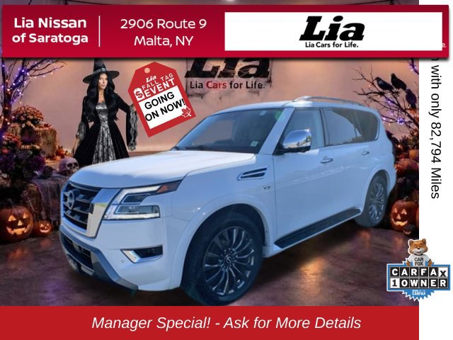 Used 2021 Nissan Armada Platinum w/ Captain's Chairs Package AWD/4WD 360° Tour