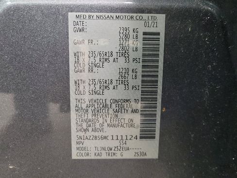 Used 2021 Nissan Murano SV image 33