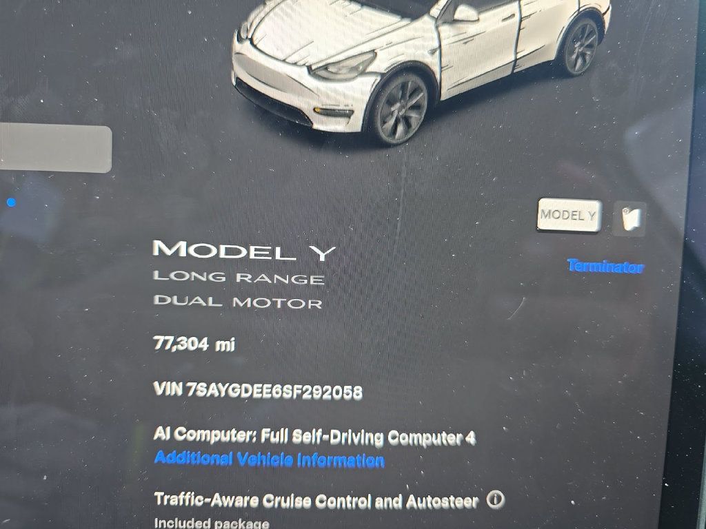 Used 2025 Tesla Model Y Long Range AWD/4WD image 3