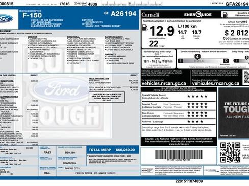 Used 2016 Ford F150 Lariat w/ Equipment Group 501A Mid image 13