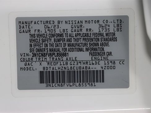 Used 2023 Nissan Versa SR w/ Trunk Package image 30