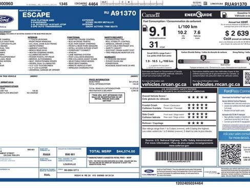 Used 2024 Ford Escape Platinum AWD/4WD image 4