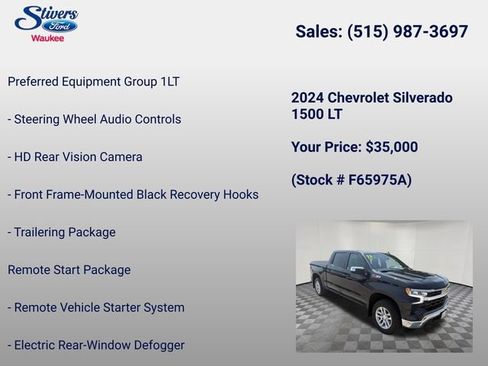 Used 2024 Chevrolet Silverado 1500 LT w/ Z71 Off-Road Package AWD/4WD image 28