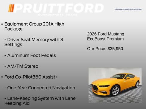 Used 2026 Ford Mustang Premium RWD image 13